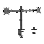 Accesoriu PC Gembird MA-D2-01, Adjustable desk 2-display mounting arm (rotate, tilt, swivel)