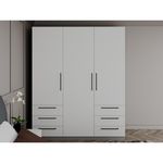 Шкаф Bayro Serenity 1800x2200x518 light grey cu 6 sertare