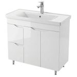 Шкаф под умывальник Mashtab 11787 Print cu 2 sertare+usa 100cm Alb