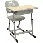 Set de mobilier pentru copii Deco Banca + scaun scolar A80-02 Wooden