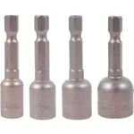 Set de tubulare, bite, duze Hoteche 251028 4 biți cu cap tubular 6/8/10/12x48mm