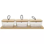 Container alimentare Florina 3K1174 Mika, sticla, 3x270ml