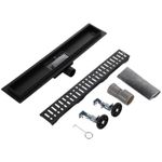 Trap de duș Gappo G 86007-36 INOX 70x600 NEGRU