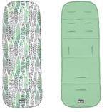 Accesorii pentru cărucior Kikka Boo 31108040086 Salteluta pentru carucior Leaves Mint