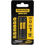 Набор головок, бит, насадок Topmaster 338739 биты ударные 50 мм TX27, 2 шт.