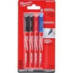 Инструмент для разметки Milwaukee 48223165 Set de pixuri INKZALL Fine Tip Pens (set 4 buc)