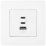 Зарядное устройство сетевое Moes TK-SR-EU-2C1A-30-WH-MS