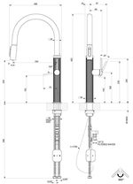 Bateria bucătărie Gessi 60824-726 Gessi 316 Warn Bronze Brushed PVD