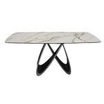 Стол Deco Rino 180/260x100xH76 White (KL-188) + Golden Legs