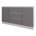Comodă Smartex (16219) Т4 140cm Alb+Grafit