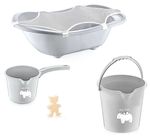 Set pentru baie BabyJem Grey, 5 unitati