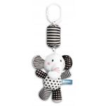 Jucărie cu pandantiv Sensillo Z-033 Игрушка плюш 8274 B/W Elephant