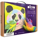 Set de creație Okto 20000 Pictură pe numere 3D cu plastilină ușoară 29x29сm, Panda