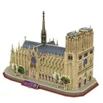 Set de construcție Cubik Fun DS0986h 3D puzzle Notre Dame De Paris, 128 elemente