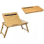 Tavă de bucătărie Promstore 55782 Masa de servit Dejun in pat 54x34x22cm, bambus