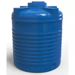 Duș de vară Uniplast 37266 Rezervor apa 1500 L vertical, oval (albastru) cu stut D. 3/4