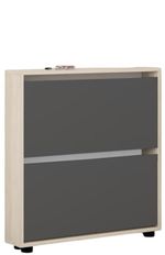 Полка для обуви Mobildor-Lux Leo Slim 50x16x86H cm Sonoma/Anthracite