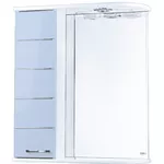 Oglindă baie Mashtab 5669 Modern 600x200x720 Alb-Albastru