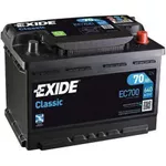 Автомобильный аккумулятор Exide CLASSIC 12V 70Ah 640EN 278x175x190 -/+ (EC700)