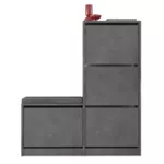 Raft pentru încălțăminte Trendy Oslo, Gri