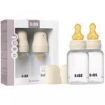 Поильник BIBS 5116216 Set 2 biberoane din plastic anticolici Ivory cu tetina din latex 0+ luni, 2x150ml