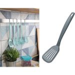 Spatulă bucătărie Бытпласт 45621 Лопатка с отверствиями Phibo 28cm, серая