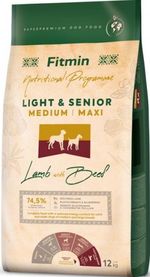 Корм для питомцев Fitmin Dog medium maxi light senior lamb&beef12 kg
