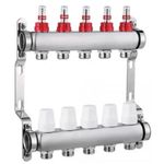 Set distribuitor Hydro S Colector complet din Inox, 12 căi, cu debitmetru, 1