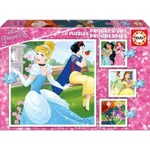 Головоломка Educa 17166 Progressive Puzzles Disney Princess 12+16+20+25