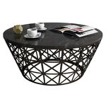 Măsuţă cafea Trendy Stil, Marmura Neagra 90x38x90cm