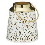 Свеча H&S 36348 Sfesnic metalic Felinar 15x16cm, alb