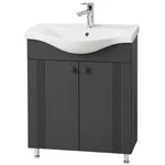 Шкаф под умывальник Mashtab S12454 Palma (Basic) cu 2 uși 650x370x850 Antracit mat