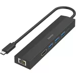Adaptor IT Hama 200144 USB-C Hub, Multiport, 6 Ports, 3 x USB-A, USB-C, HDMI, LAN/Ethernet