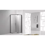 Cabină de duș miscellaneous GR03 90x 90x200 MATTE BLACK 8mm