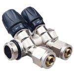 Комплект распределителей Te-sa Distribuitor A-P/negru 2 cai 1x16 (88389)