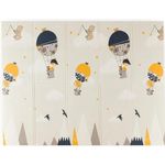 Covoraș de joacă Petite&Mars 435074 Covoras de joaca pliabil 2in1 Campy Mountains&Triangles