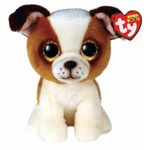 Мягкая игрушка TY TY36396 HUGO brown white dog 15 cm