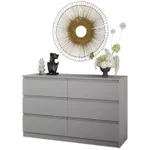 Комод MebelStar NEO 6S 120x43x75.5 Grey (MBS-1086)