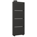 Raft pentru încălțăminte Mobildor-Lux Leo Slim 60x16x164H cm Anthracite