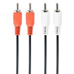 Cable RCA*2 - RCA*2,  7.5m, Cablexpert, CCA-2R2R-7.5M
