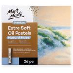 Set de creație Mont Marte MMPT0049 Set pastel Pasteluri Extra Soft Oil 26 culori, Nuanta Naturala