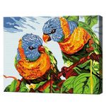 Картина по номерам Art Gallery CX3755 20x30cm Papagali viu-colorati