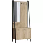 Mobilă pentru antreu Trendy Lumi Dec0145, StejarNegru, 74x170x35cm (GTR005928)