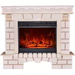 Șemineu electric ArtFlame Nazarii & Mirabella, 1136x1328x356 mm, Jasmin