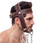 Упряжь для тренировки мышц шеи кожаная Zelart SB-165189 (7049)