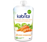 Яблочное пюре с морковью и козьими сливками Kabrita (6+ мес) 100 г