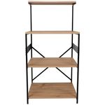 Шкаф Trendy Anemon-Negru, Pin 60x124x45cm, multifunctionala (GTR006653)