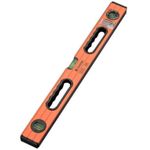 Уровень Harden 580511 Алюминиевый уровень с магнитом 60 см, 24 дюйма, 3 капсулы (оранжевый), Pro