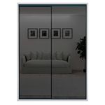 Шкаф Bayro Parma Graphite 1600x2250x600 белый, купе