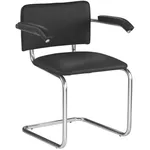 Стул Nowystyl 41100018 SYLWIA ARM chrome, negru